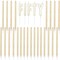 Cincuenta velas con letras y 24 velas finas, color dorado, con soportes